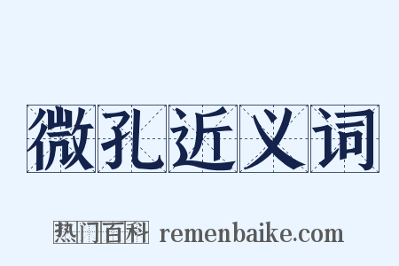 微孔近义词是什么意思的图片